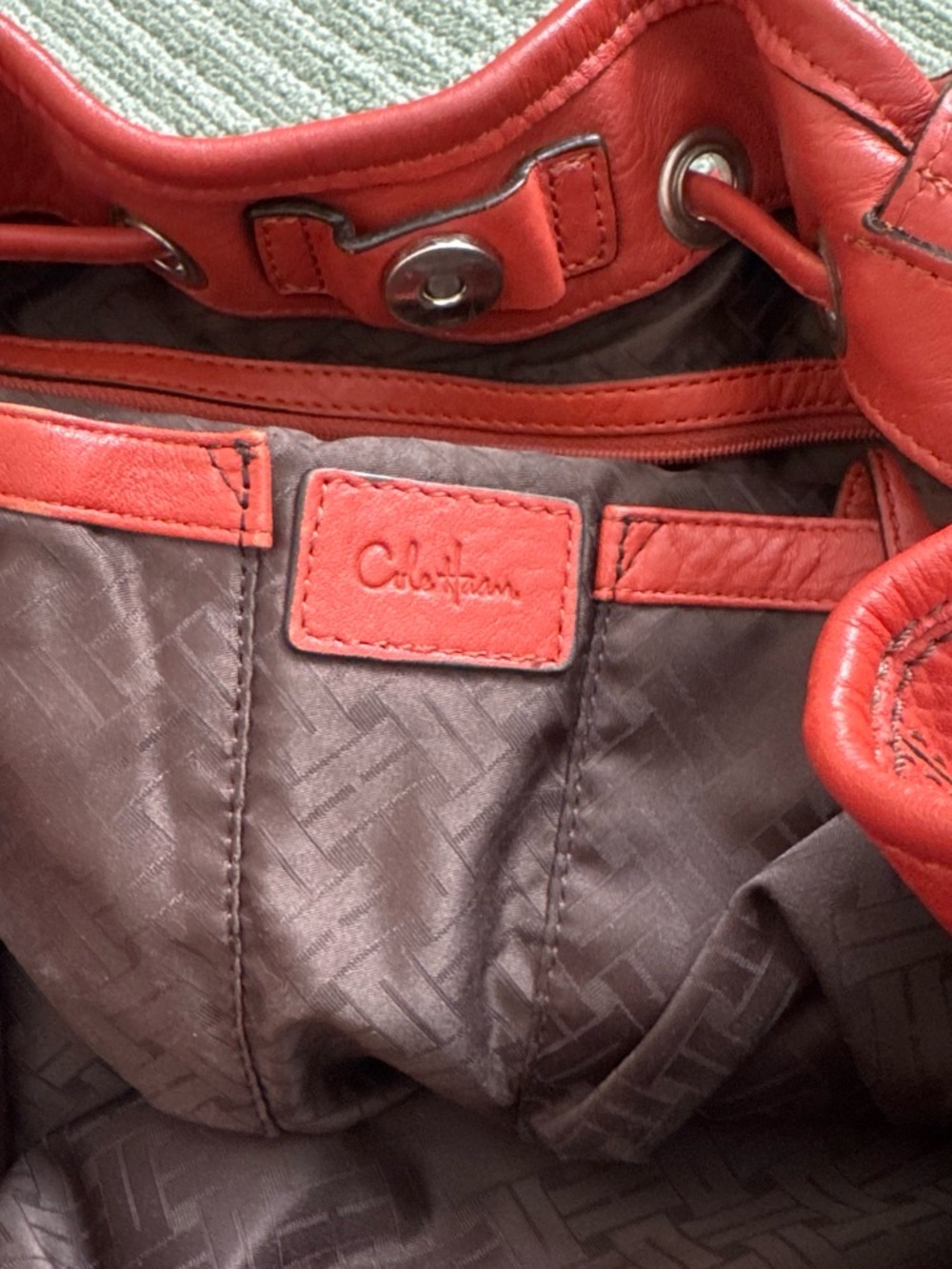 Cole Haan Coral Leather Shoulder Bag